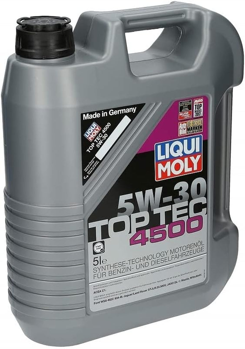 LIQUI MOLY Top Tec 4500 5W-30 | 5 L | Synthesetechnologie Motoröl | Art.-Nr.: 3729