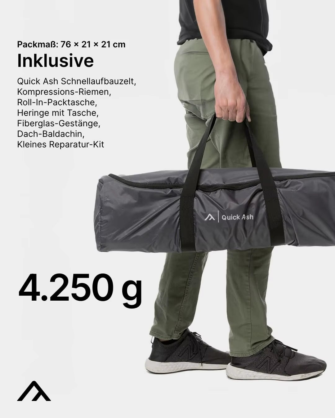 "Quick 2-Person Tent with Instant Setup System, Ready in Seconds." (128 Chars)