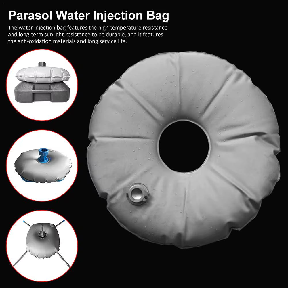 Outdoor Awnings Water Injection Bag Base Filled Holder Parasol Cross Tripod Windproof Flagpole Seat Counterweight Base Tools