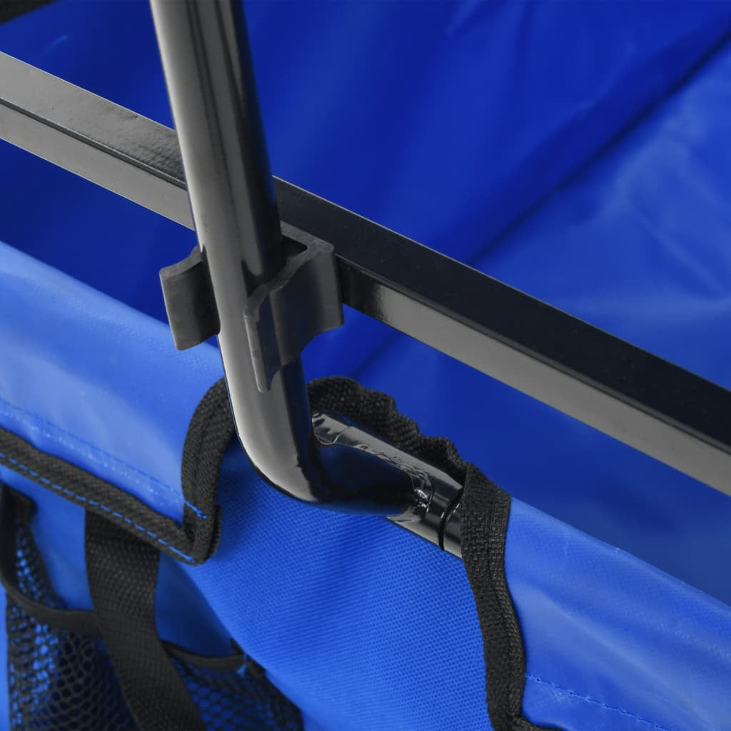 Handwagen Klappbar Mit Sonnendach Stahl Bollerwagen Viele Farben Vidaxl