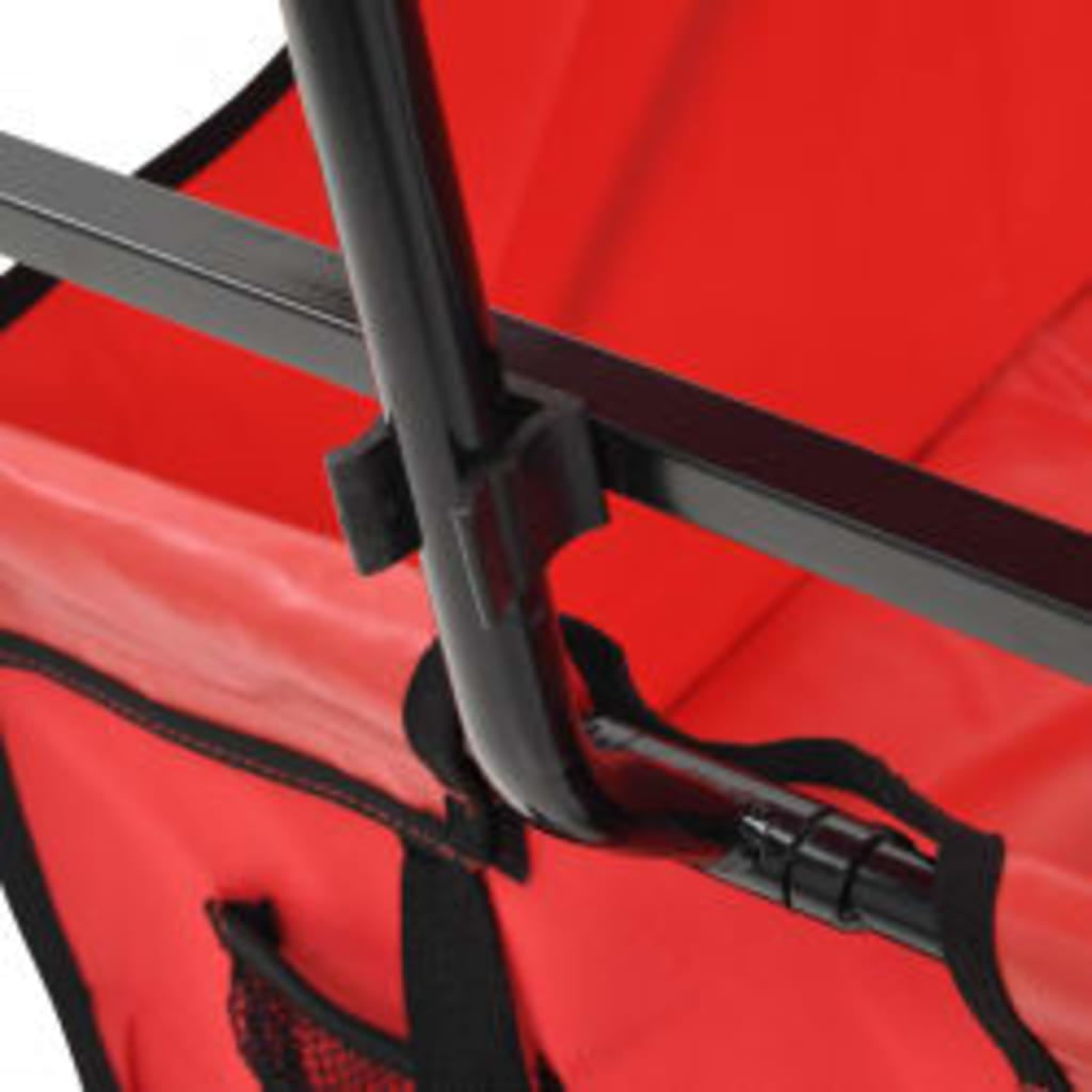 Handwagen Klappbar Mit Sonnendach Stahl Bollerwagen Viele Farben Vidaxl
