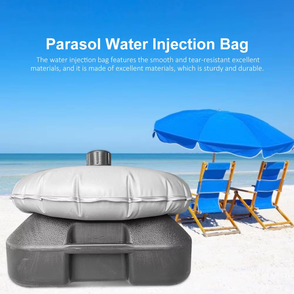 Outdoor Awnings Water Injection Bag Base Filled Holder Parasol Cross Tripod Windproof Flagpole Seat Counterweight Base Tools