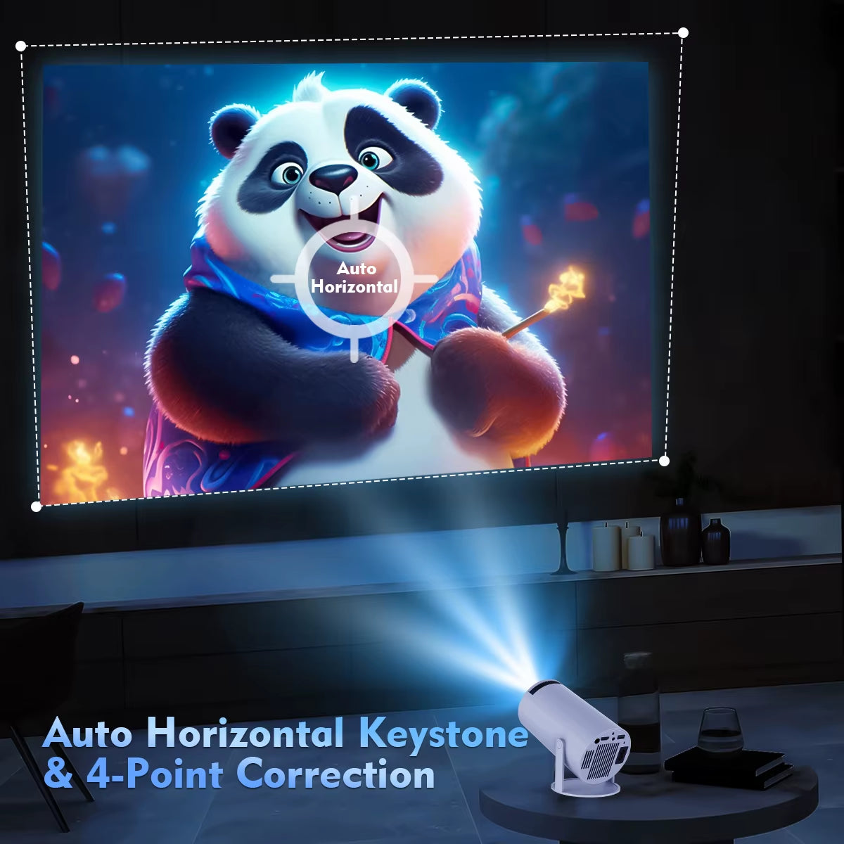 Projector 4K Android 11 HY300 Pro Wifi6 260ANSI Allwinner H713 BT5.0 1080P 1280*720P Cinema Outdoor Portable Projetors