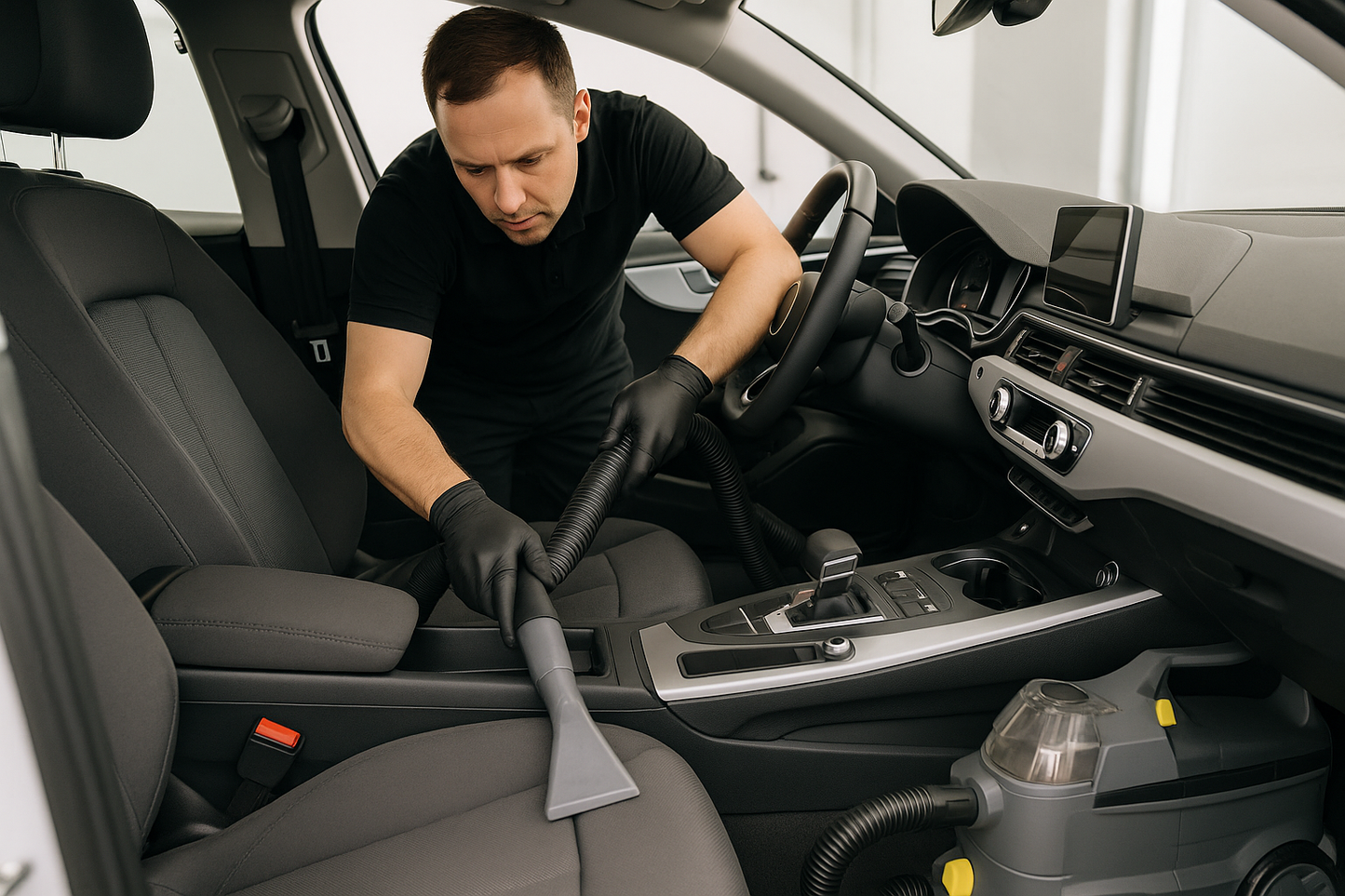 Auto Innen saugen & ausblasen Service