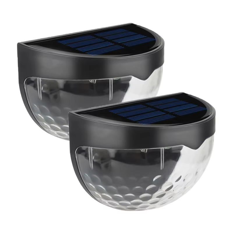 LED Solar Lights Outdoor Light Control Sensor Garden Decoration Solar Fence Wall Lamp Semicircle Energy Waterproof Street Lamps