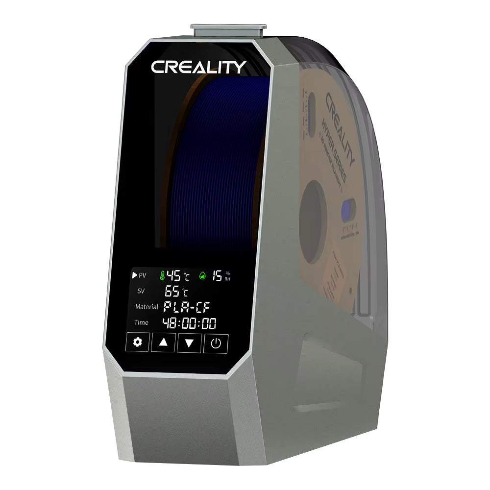 Space Π Filament Dryer Box 360° Hot-Air Heating 1.75Mm and 2.85Mm Filaments Support 48 Hours Timer Real-Time Humidity