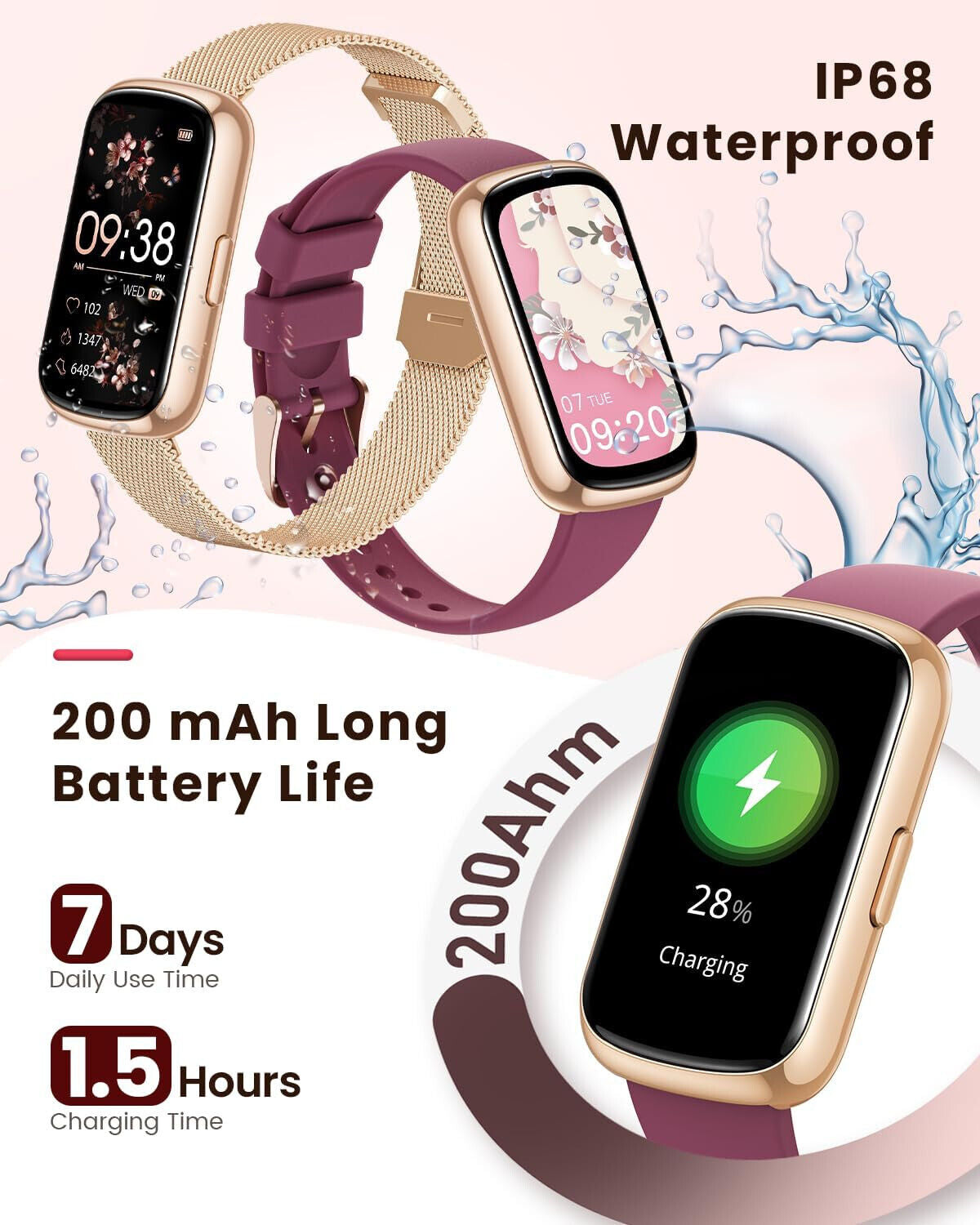 Smartwatch Damen Frauen Mit Telefonfunktio