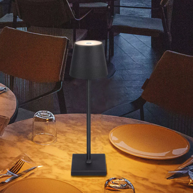 DIMMBAR LED AKKU TISCHLEUCHTE TISCHLAMPE LED LAMPE USB-NACHTTISCHLAMPEN