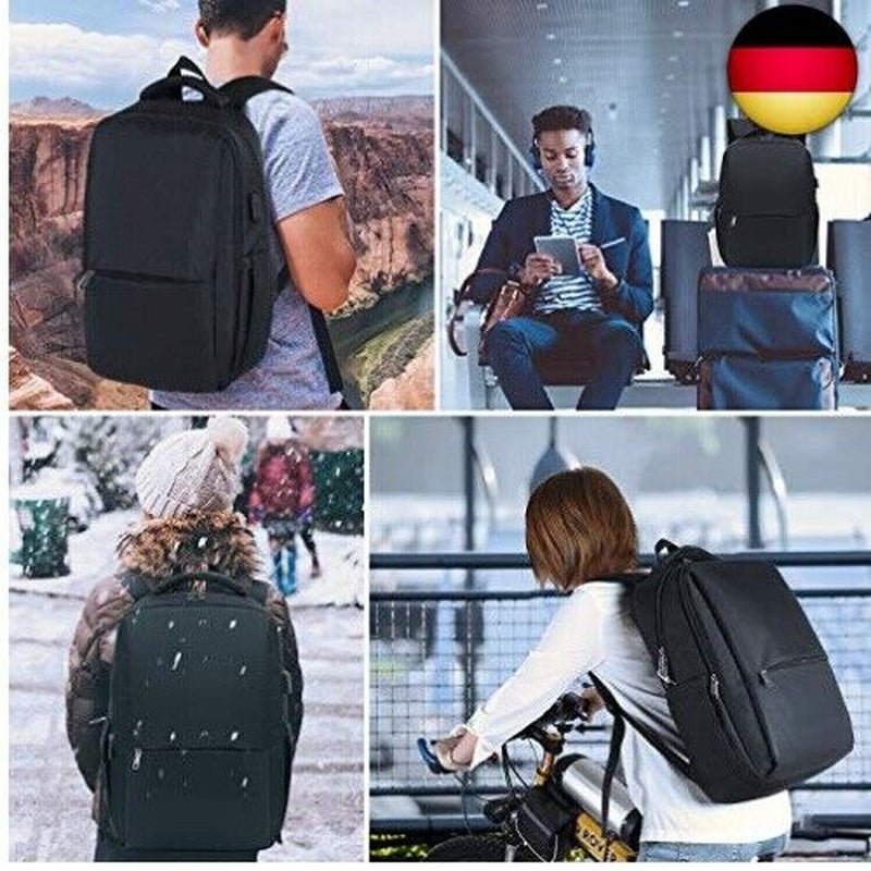 Besttravel Laptop Rucksack Herren Arbeit Für 15,6 Zoll Notebook,Wasse