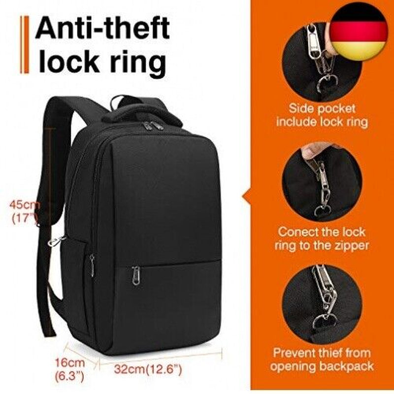 Besttravel Laptop Rucksack Herren Arbeit Für 15,6 Zoll Notebook,Wasse