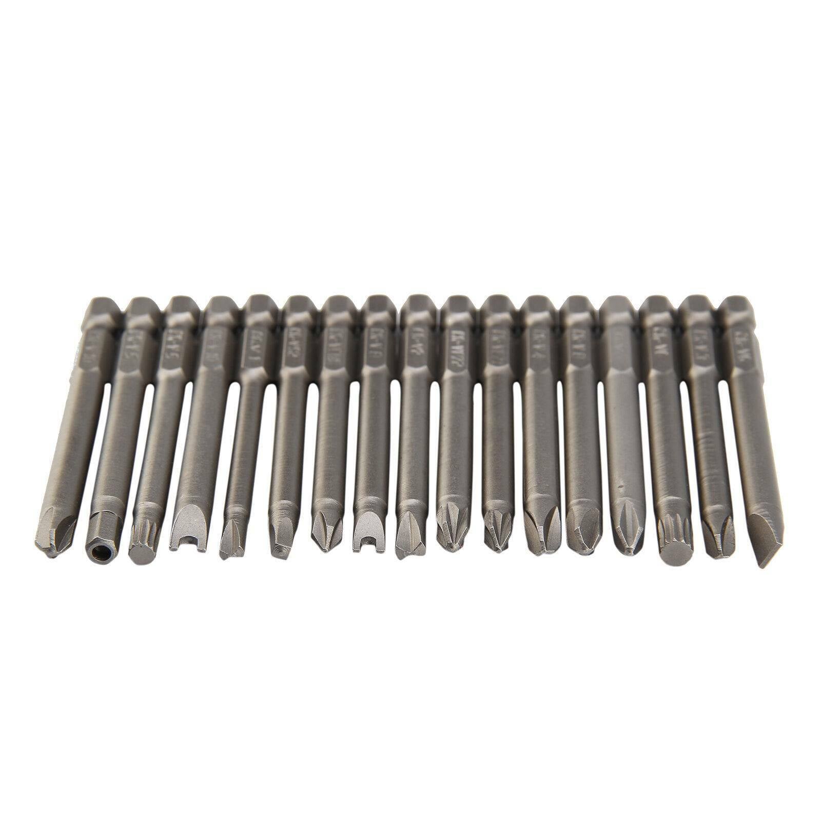 50Pcs Screwdriver Bit Set 75Mm Length Special Set Safety Screws
