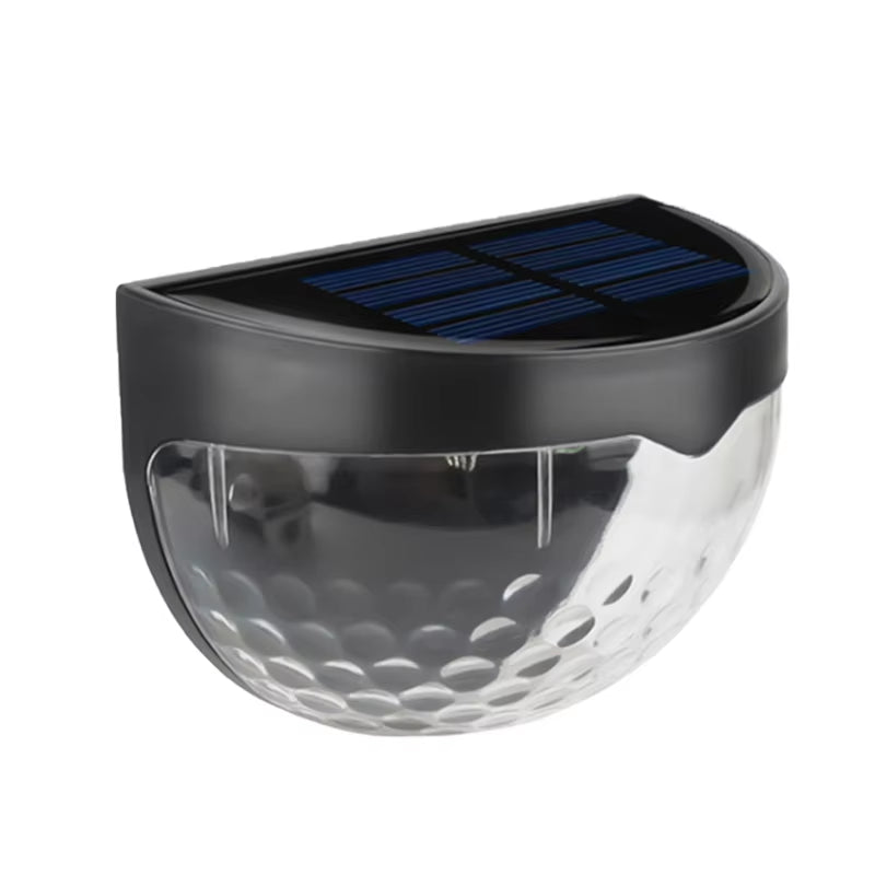 LED Solar Lights Outdoor Light Control Sensor Garden Decoration Solar Fence Wall Lamp Semicircle Energy Waterproof Street Lamps