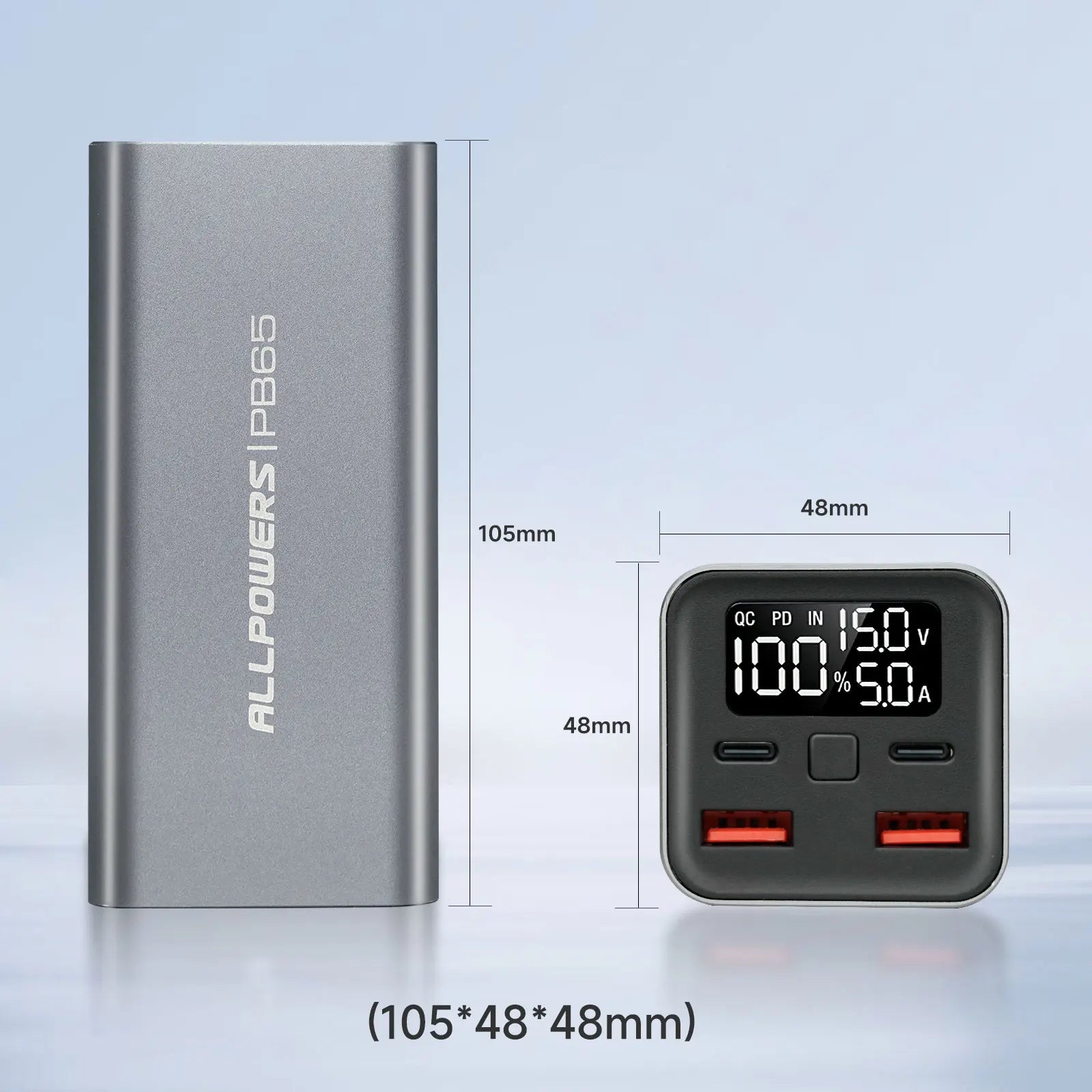 16000Mah / 24000Mah Power Bank Type C PD 65W / 100W Fast Charging Powerbank External Battery Charger for Laptop Iphone