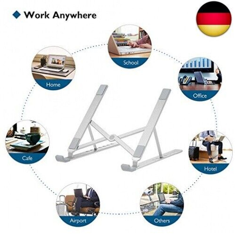 BONTEC Laptop Ständer, Aluminium Multi-Winkel Einstellbar Laptop Stand, 7-Stufe