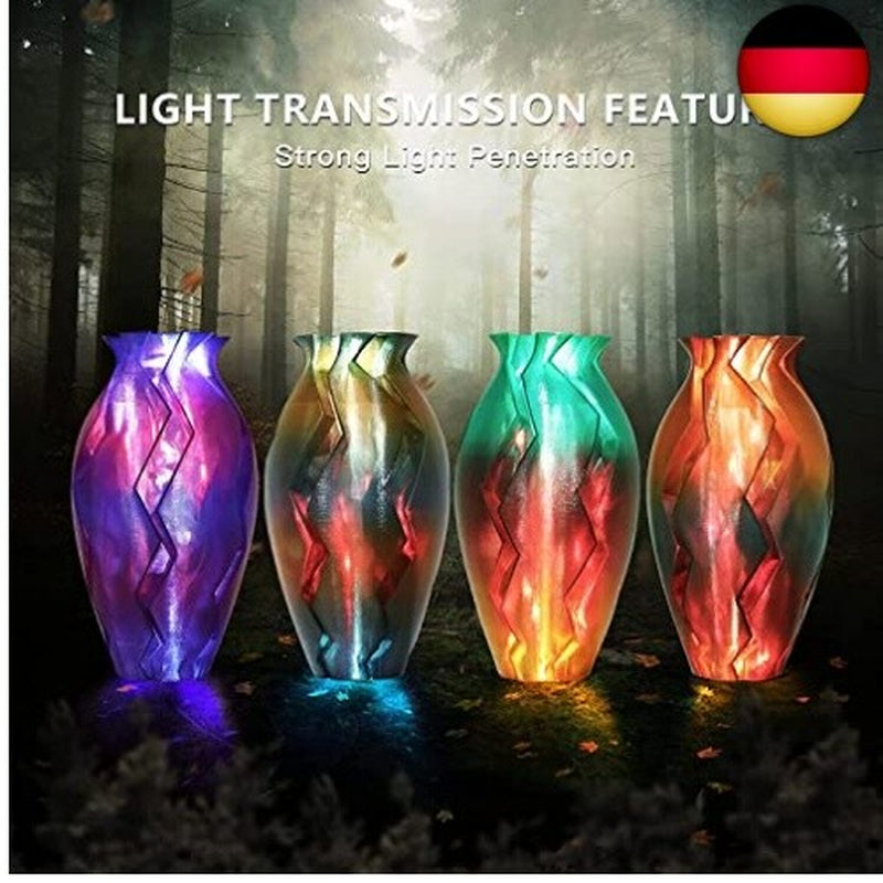 AMOLEN 3D Drucker Filament Bundle, Transparentes PLA Filament 1.75Mm, Rainbow