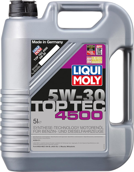 LIQUI MOLY Top Tec 4500 5W-30 | 5 L | Synthesetechnologie Motoröl | Art.-Nr.: 3729