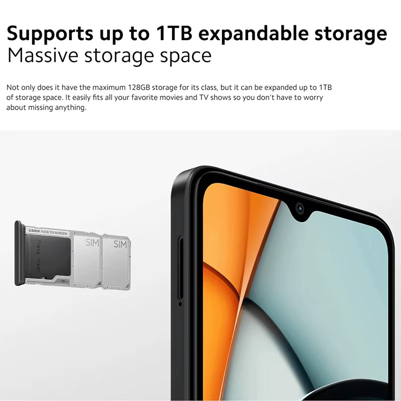 Global Version  Redmi A3 Smartphone Mediatek Helio G36 Hd Screen 6.71 Inch Dual Camera 5000Mah Battery 10W Fast Charge