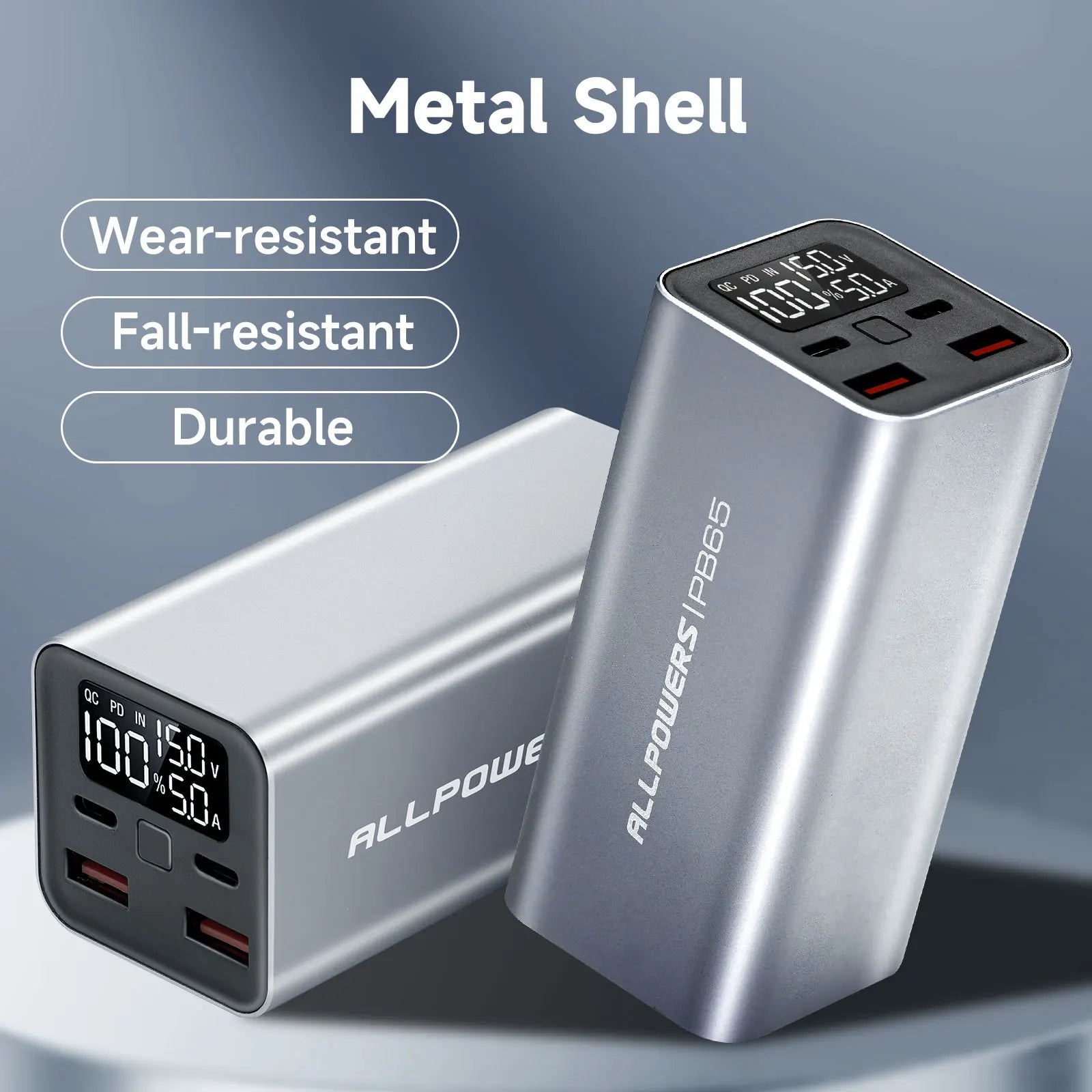 16000Mah / 24000Mah Power Bank Type C PD 65W / 100W Fast Charging Powerbank External Battery Charger for Laptop Iphone
