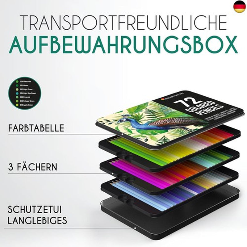 Zenacolor Buntstifte Set 72 Professionelle