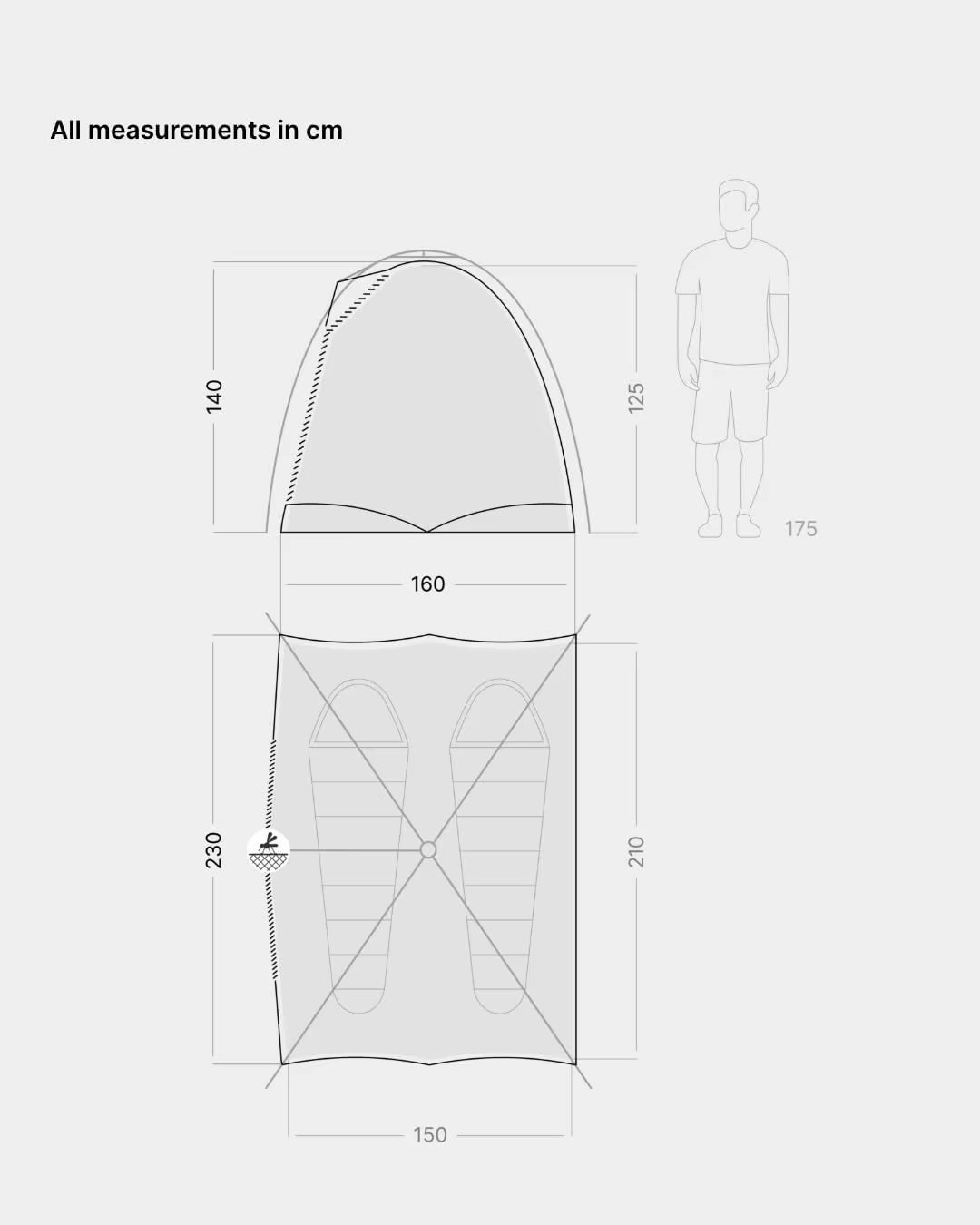 "Quick 2-Person Tent with Instant Setup System, Ready in Seconds." (128 Chars)