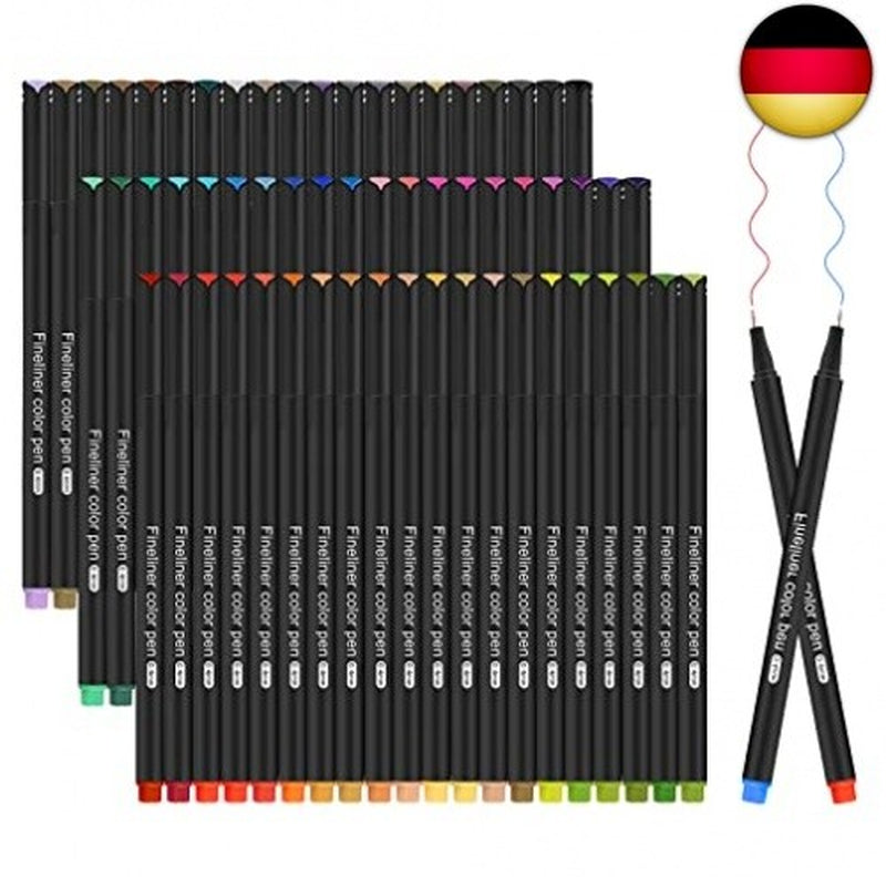 Funnasting Fineliner Stifte, 60 Farben Fineliner Set, 0.4Mm Bullet Journal