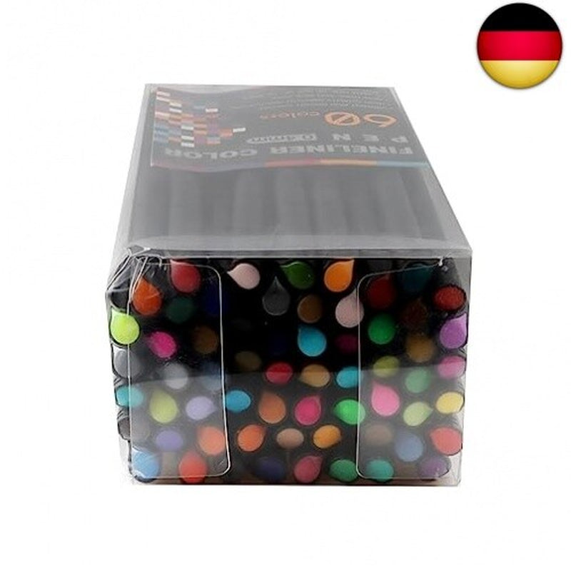 Funnasting Fineliner Stifte, 60 Farben Fineliner Set, 0.4Mm Bullet Journal