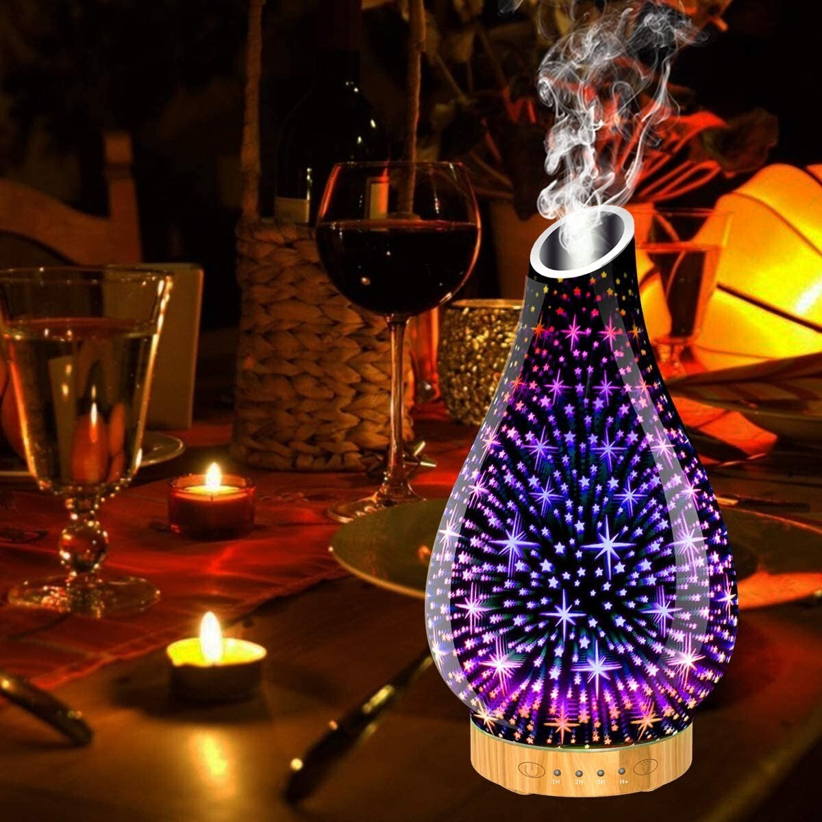 Ultraschall Luftbefeuchter Aroma Diffuser Diffusor Humidifier LED Licht 7 Farben