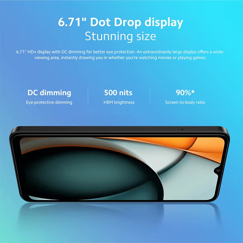 Global Version  Redmi A3 Smartphone Mediatek Helio G36 Hd Screen 6.71 Inch Dual Camera 5000Mah Battery 10W Fast Charge